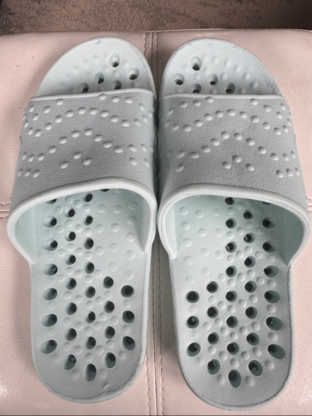 Women's Mint Color Pool Slide Sandals